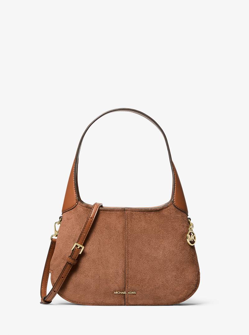 MK Schultertasche Alice Small Aus Wildleder - Braun - Michael Kors von MICHAEL Michael Kors