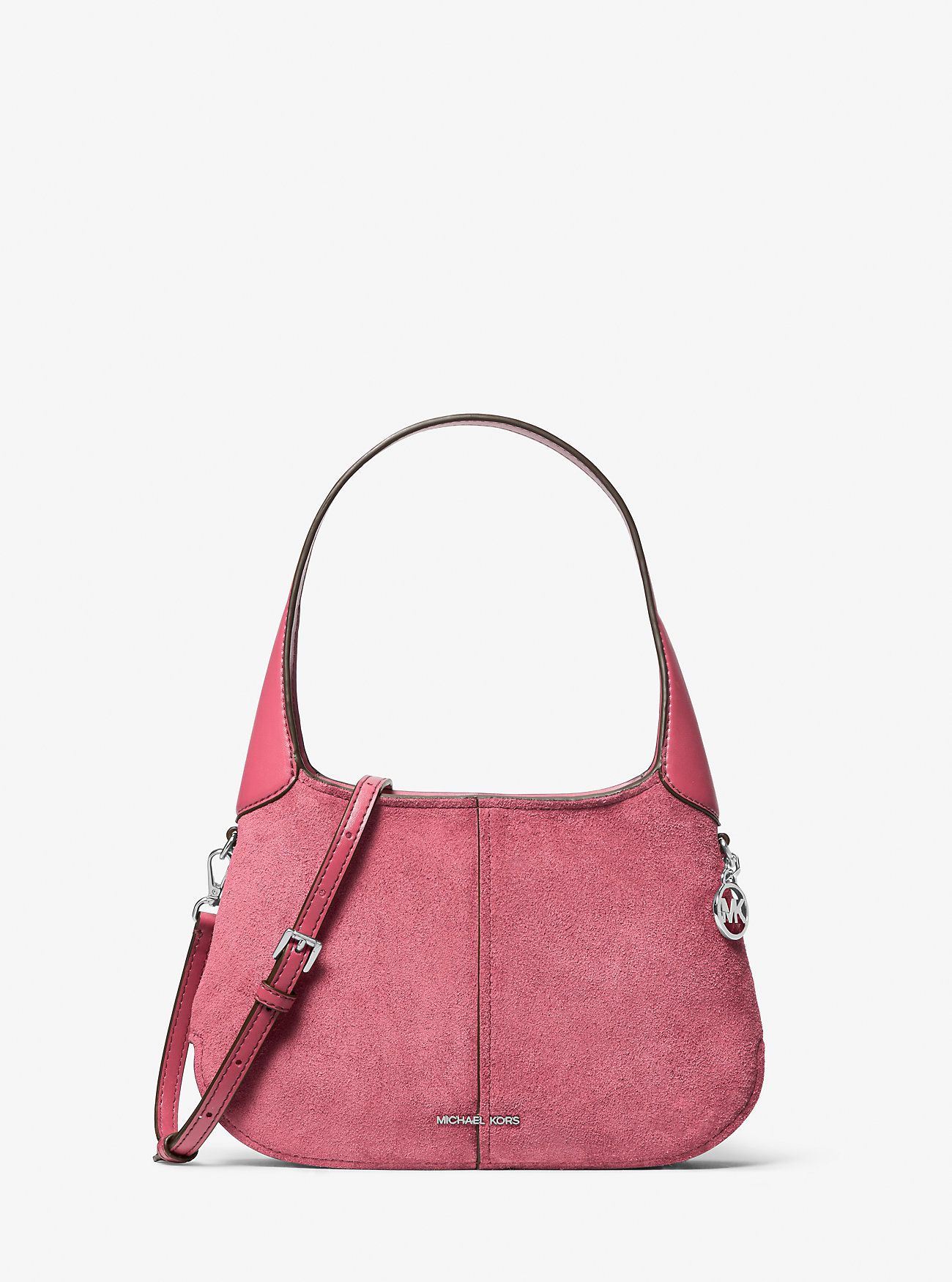 MK Schultertasche Alice Small Aus Wildleder - Rosa - Michael Kors von MICHAEL Michael Kors