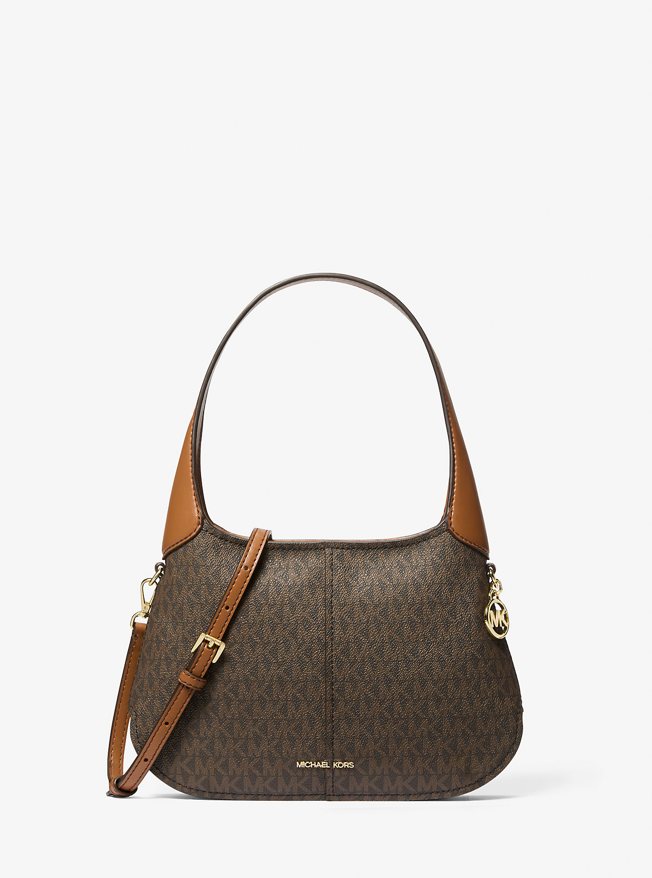 MK Schultertasche Alice Small Mit Signature-Logomuster - Braun - Michael Kors von MICHAEL Michael Kors