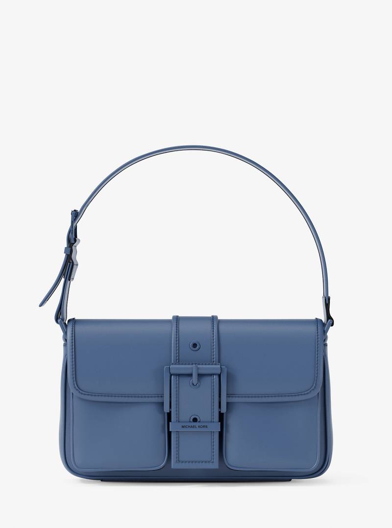 MK Schultertasche Colby Medium Aus Leder - Blau - Michael Kors von MICHAEL Michael Kors