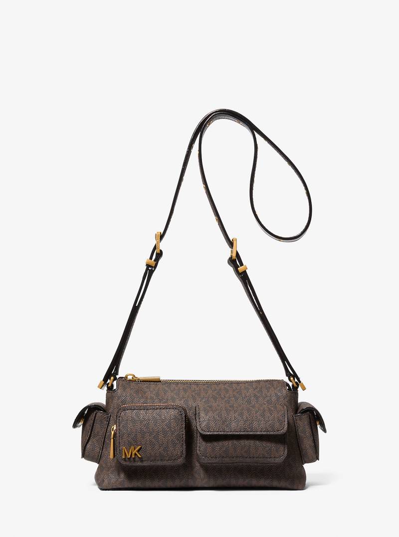 MK Schultertasche Dakota Small Mit Signature-Logomuster - Braun - Michael Kors von MICHAEL Michael Kors