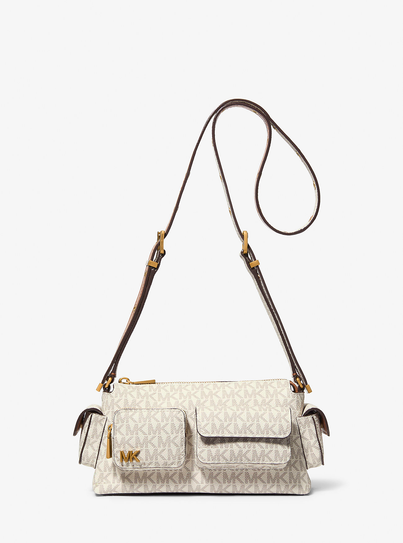 MK Schultertasche Dakota Small Mit Signature-Logomuster - Natur - Michael Kors MK Schultertasche Dakota Small Mit Signature-Logomuster - Natur - Michael Kors von MICHAEL Michael Kors