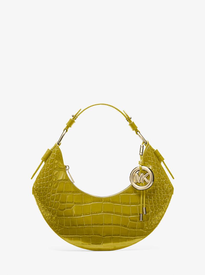 MK Schultertasche Koa Medium Aus Leder Mit Krokodilprägung - Grün - Michael Kors von MICHAEL Michael Kors