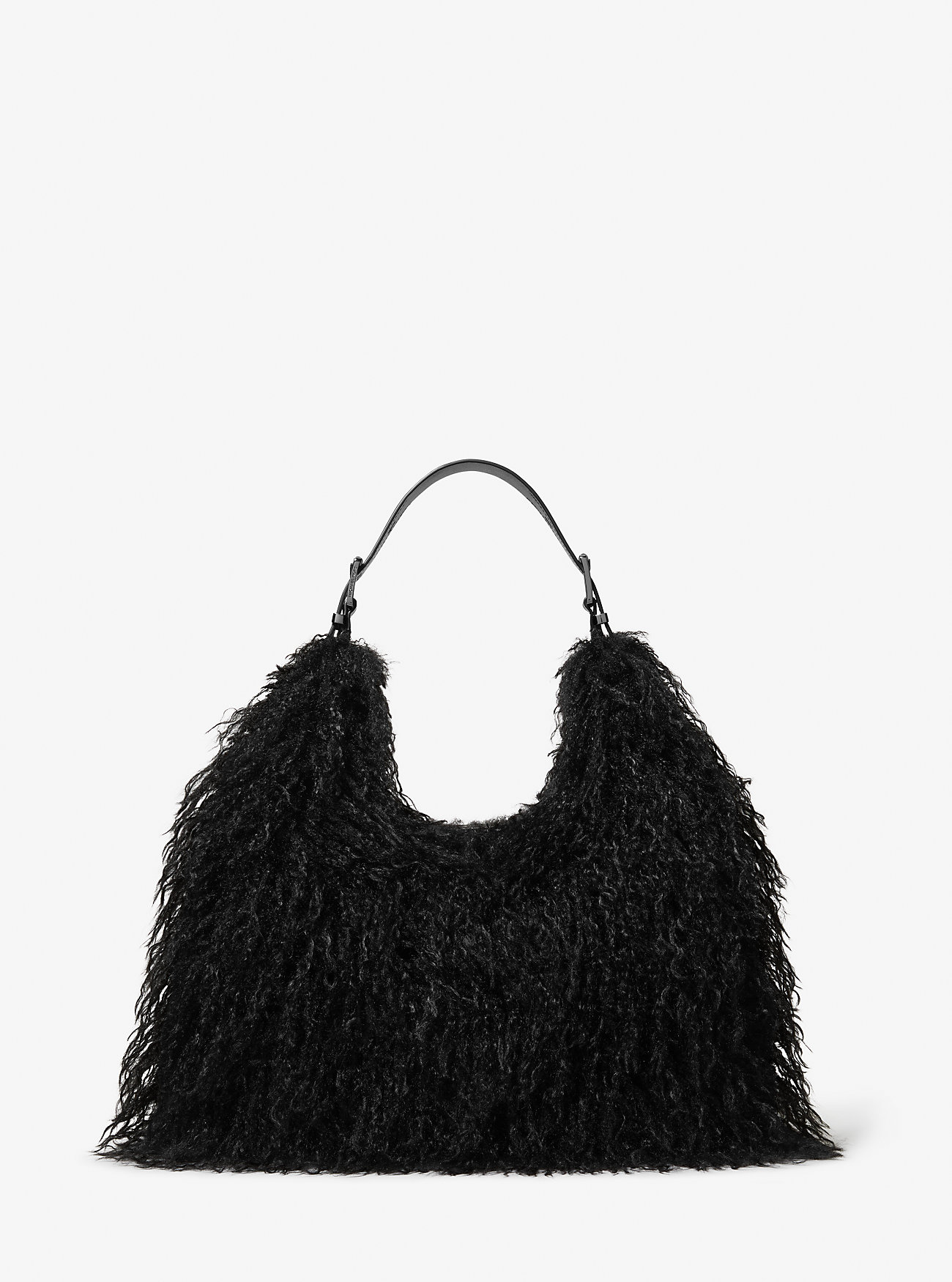 MK Schultertasche Nolita Large Aus Lammfellimitat - Schwarz - Michael Kors von MICHAEL Michael Kors