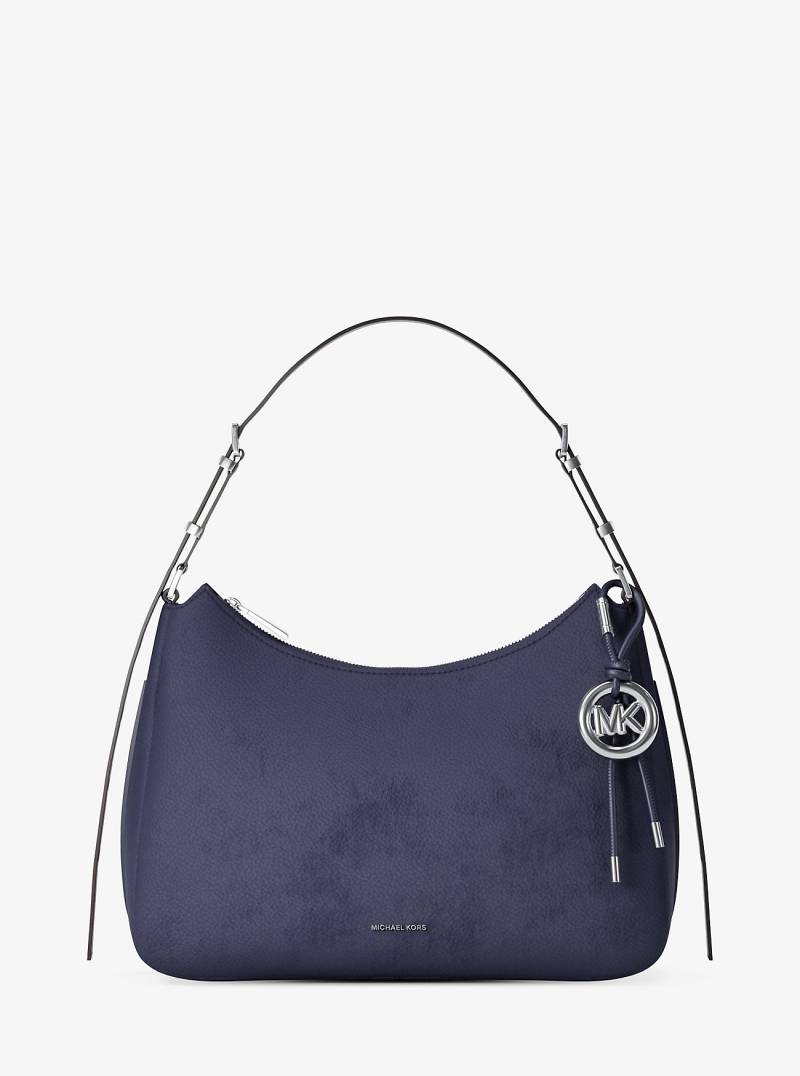 MK Schultertasche Nolita Medium Aus Nubuk - Blau - Michael Kors von MICHAEL Michael Kors