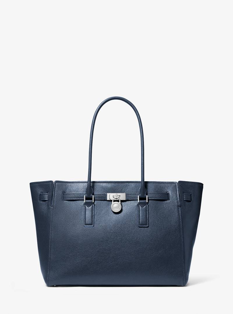 MK Shopper Hamilton Moderne Large Aus Leder - Blau - Michael Kors von MICHAEL Michael Kors