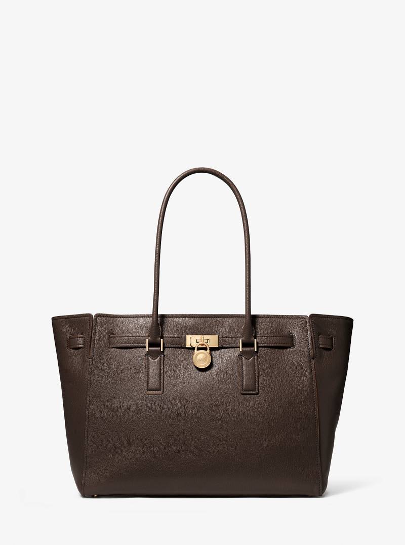 MK Shopper Hamilton Moderne Large Aus Leder - Braun - Michael Kors von MICHAEL Michael Kors