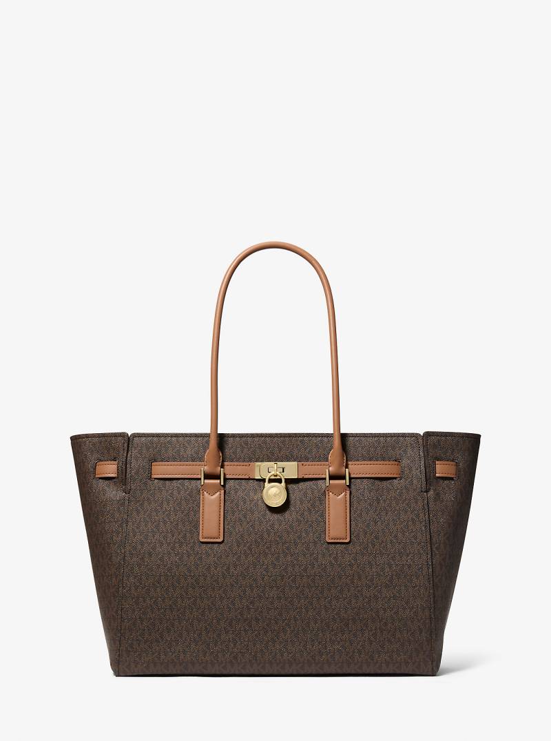MK Shopper Hamilton Moderne Large Mit Signature-Logomuster - Braun - Michael Kors von MICHAEL Michael Kors