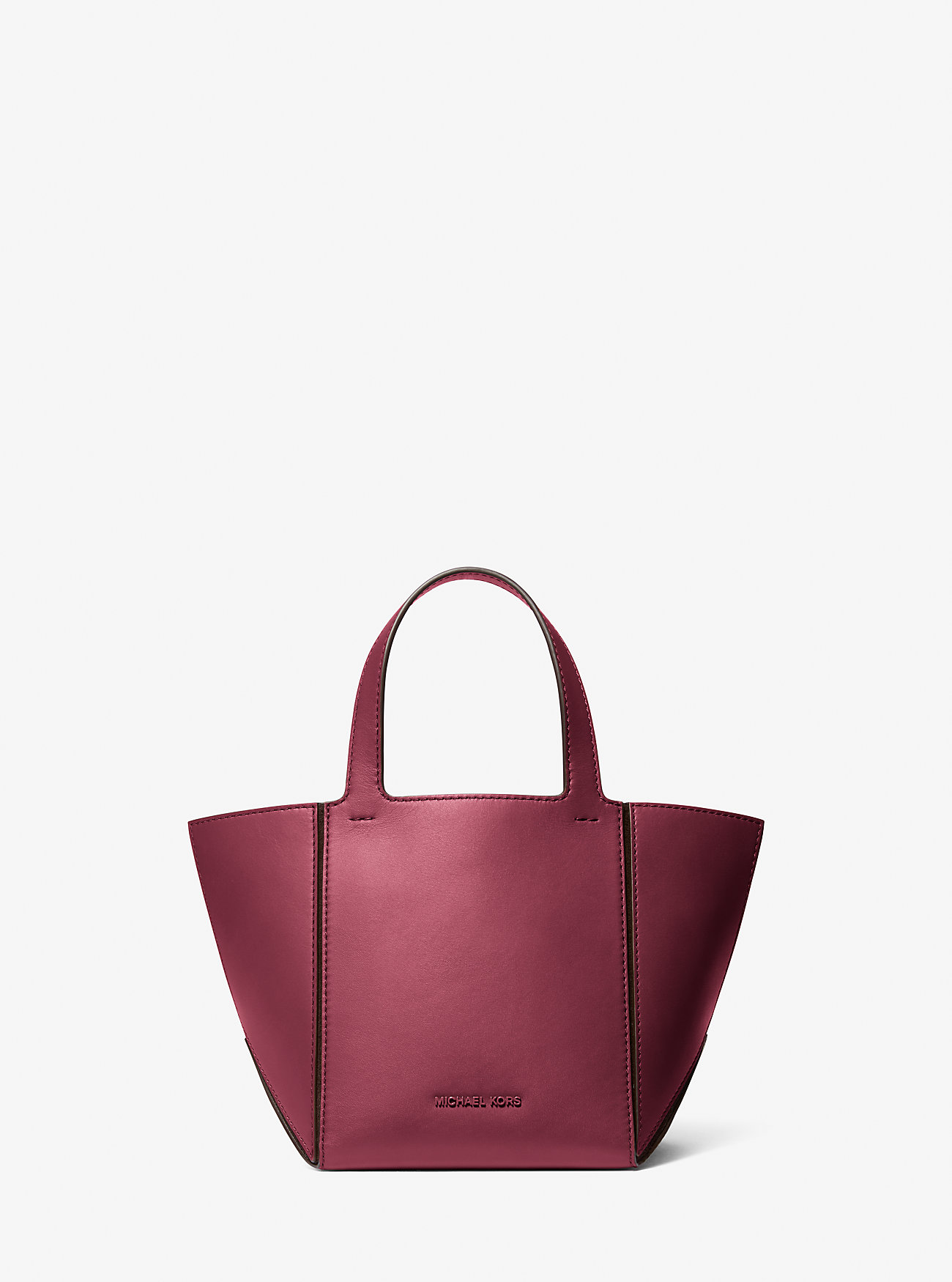MK Shopper Jordi Small Aus Leder - Lila - Michael Kors von MICHAEL Michael Kors