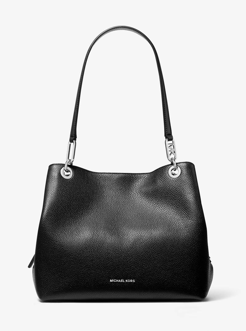 MK Shopper Kensington Large Aus Gekrispeltem Leder - Schwarz - Michael Kors von MICHAEL Michael Kors