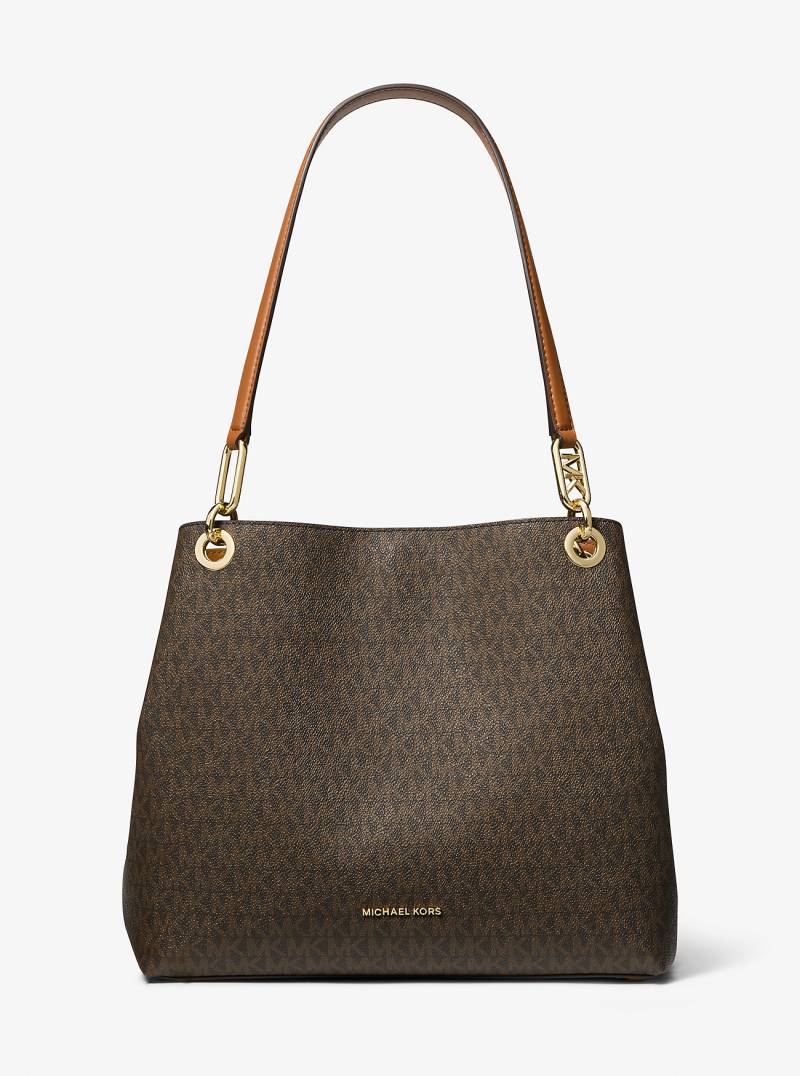 MK Shopper Kensington Large Mit Signature-Logomuster - Braun - Michael Kors von MICHAEL Michael Kors