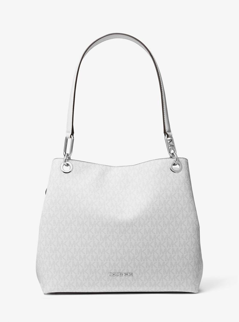 MK Shopper Kensington Large Mit Signature-Logomuster - Grau - Michael Kors von MICHAEL Michael Kors