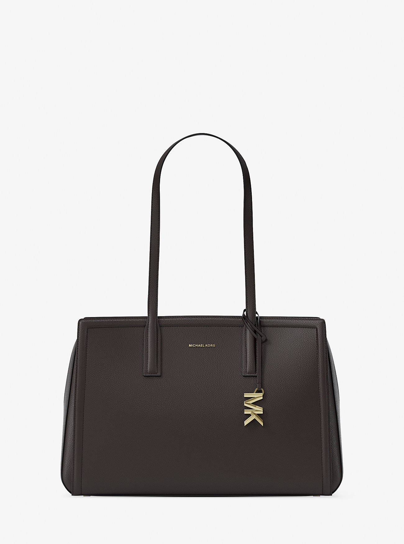 MK Shopper Laila Medium Aus Leder - Braun - Michael Kors von MICHAEL Michael Kors