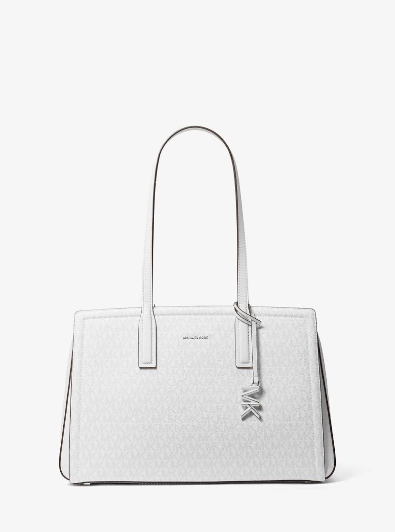 MK Shopper Laila Medium Mit Signature-Logomuster - Grau - Michael Kors von MICHAEL Michael Kors