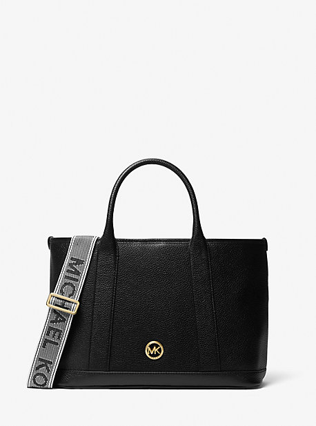 MK Shopper Luisa Medium Aus Gekrispeltem Leder - Schwarz - Michael Kors von MICHAEL Michael Kors