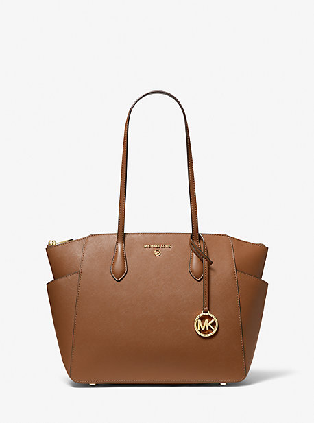 MK Shopper Marilyn Medium Aus Saffianleder - Braun - Michael Kors von MICHAEL Michael Kors