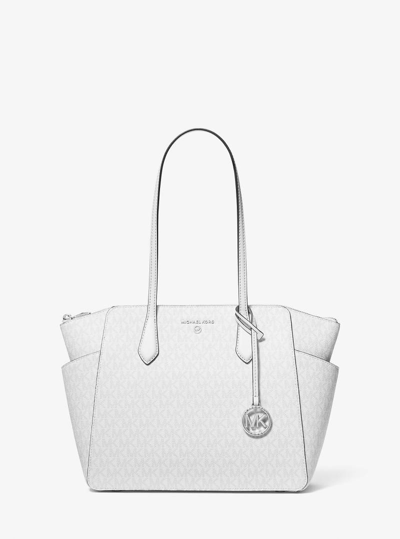 MK Shopper Marilyn Medium Mit Signature-Logomuster - Grau - Michael Kors von MICHAEL Michael Kors