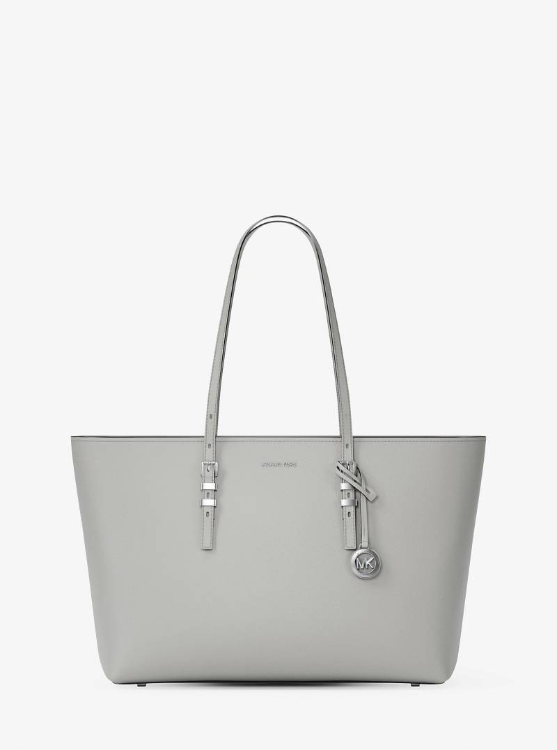 MK Shopper Quinn Large Aus Gekrispeltem Leder - Grau - Michael Kors von MICHAEL Michael Kors