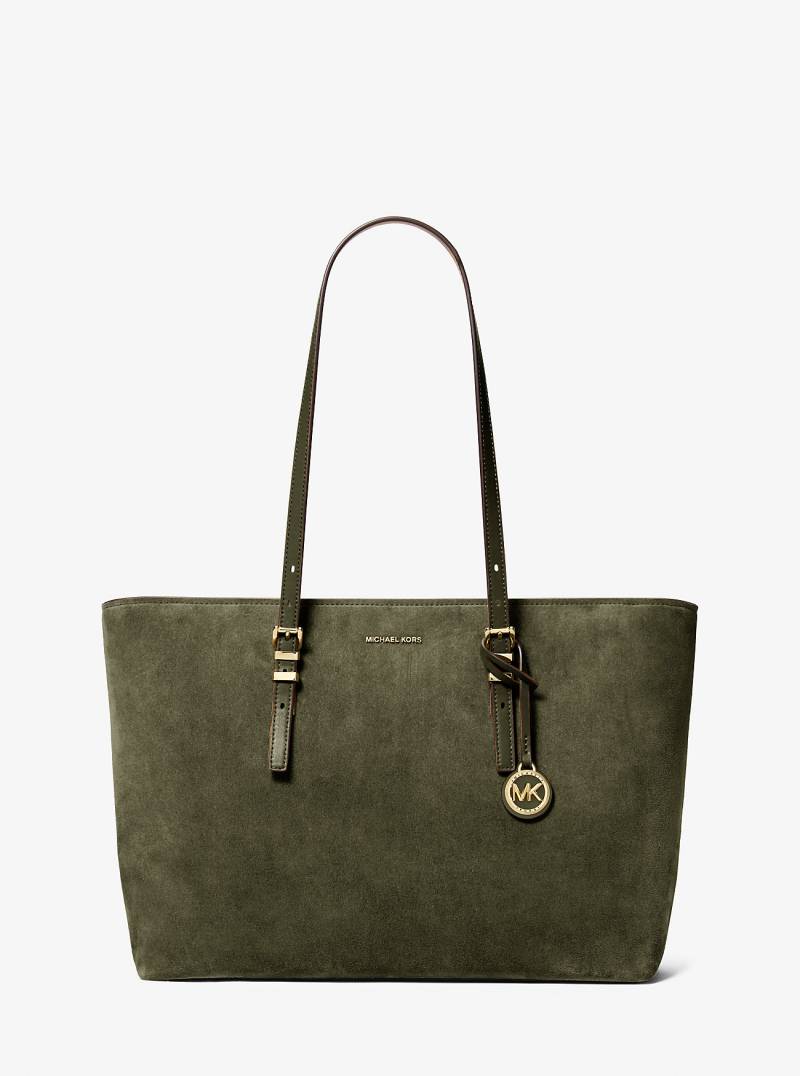MK Shopper Quinn Large Aus Wildleder - Grün - Michael Kors von MICHAEL Michael Kors