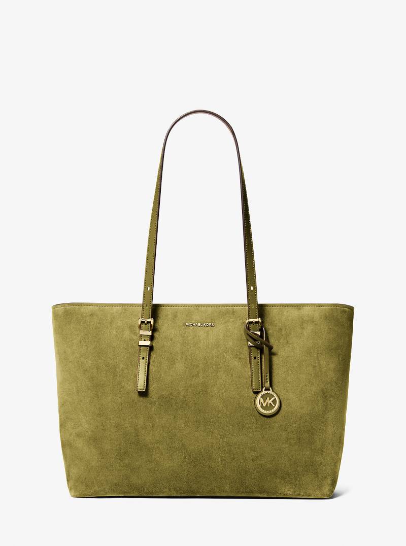 MK Shopper Quinn Large Aus Wildleder - Grün - Michael Kors von MICHAEL Michael Kors