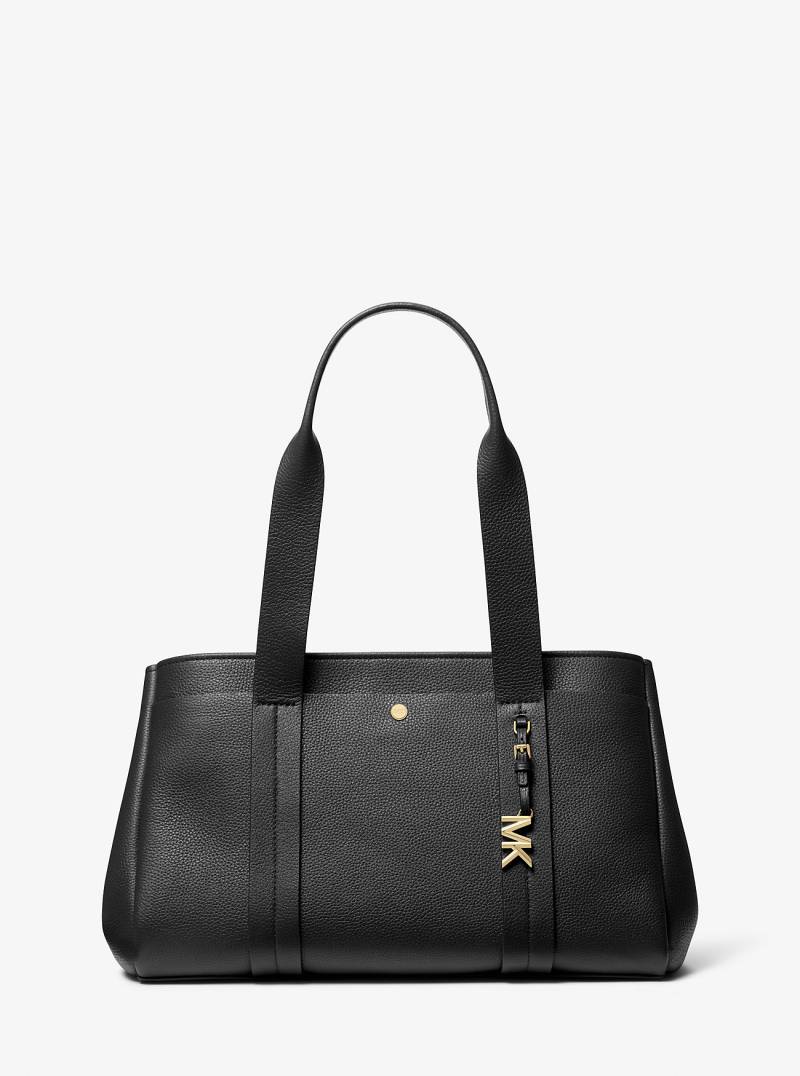 MK Shopper Romee Large Aus Gekrispeltem Leder - Schwarz - Michael Kors von MICHAEL Michael Kors