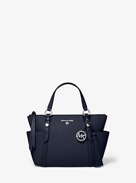 MK Messenger-Tasche Nomad Small Aus Saffianleder Mit Reißverschluss An Der Oberseite - Blau - Michael Kors von MICHAEL Michael Kors