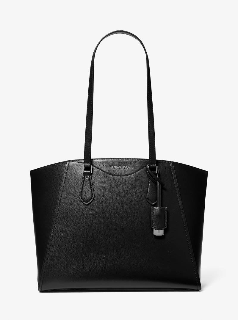 MK Shopper Taryn Large Aus Leder - Schwarz - Michael Kors von MICHAEL Michael Kors