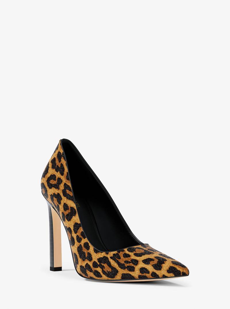 MK Pumps Amara Aus Kalbshaar Mit Leopardenmuster - Gelb - Michael Kors von MICHAEL Michael Kors