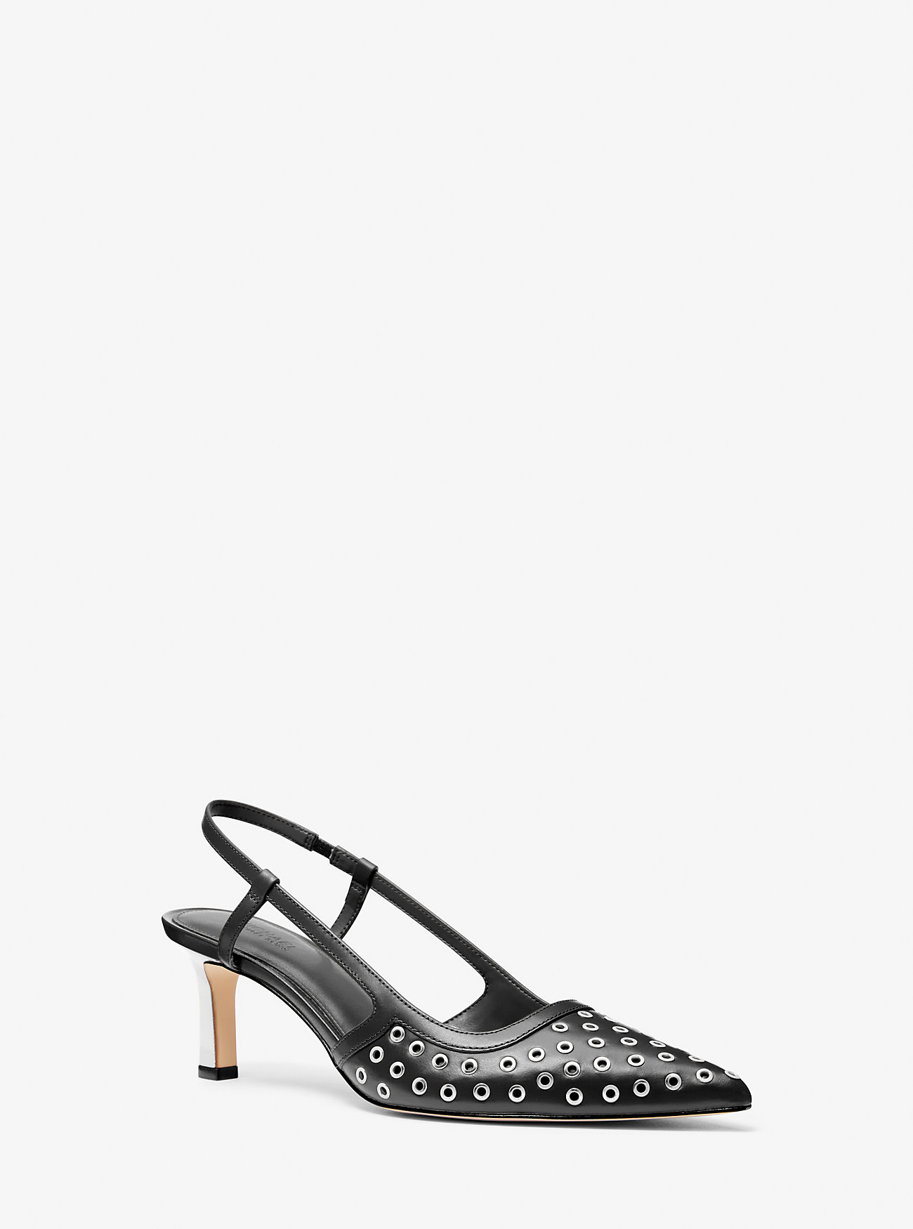 MK Slingpumps Alora Aus Leder Mit Ösen - Schwarz - Michael Kors von MICHAEL Michael Kors