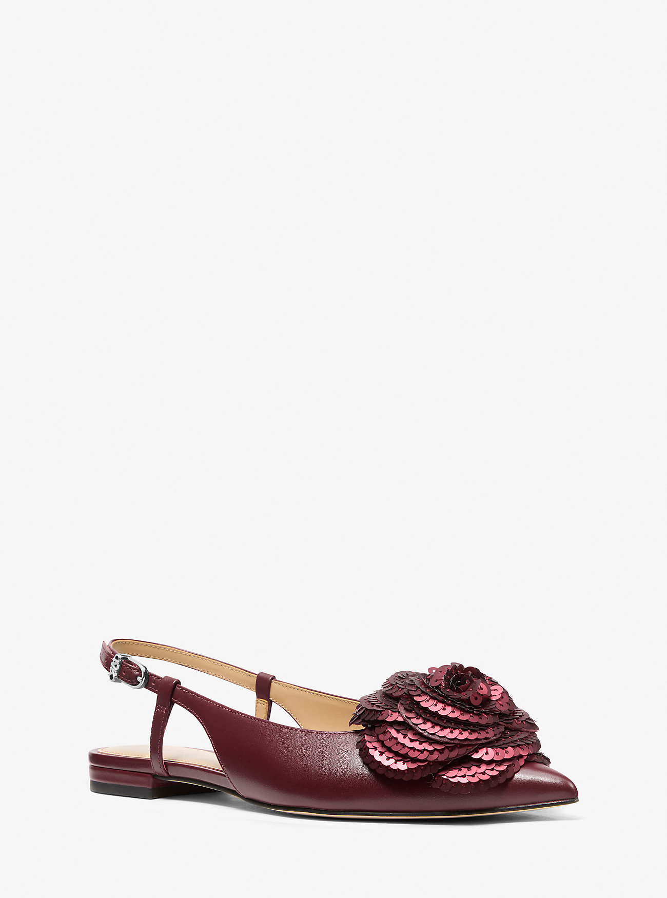 MK Slingpumps Elodie Aus Leder Mit Verzierung - Rot - Michael Kors MK Slingpumps Elodie Aus Leder Mit Verzierung - Rot - Michael Kors von MICHAEL Michael Kors