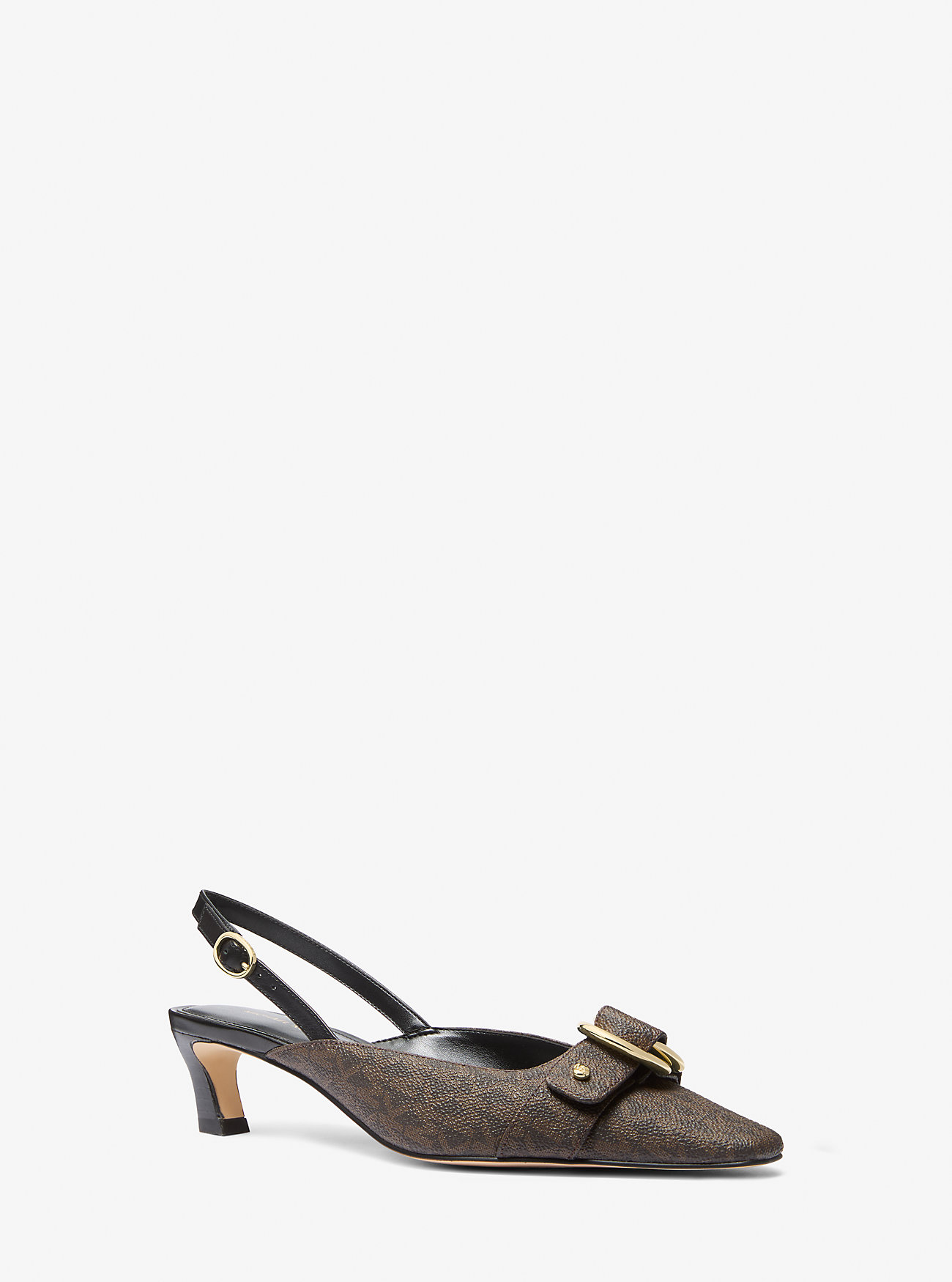 MK Slingpumps Jaden Mit Signature-Logomuster - Braun - Michael Kors von MICHAEL Michael Kors