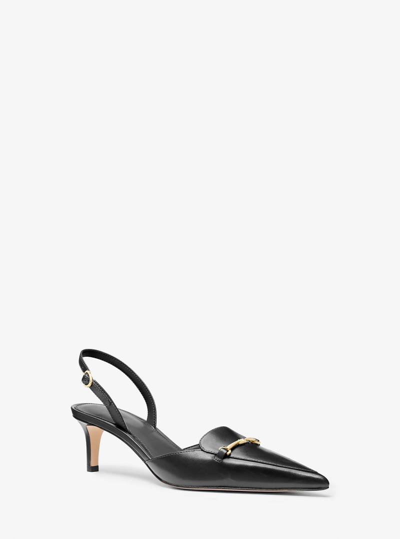 MK Slingpumps Lena Aus Leder - Schwarz - Michael Kors von MICHAEL Michael Kors