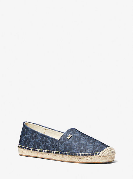 MK Slip-On-Espadrille Kendrick Mit Empire Signature-Logomuster - Blau - Michael Kors von MICHAEL Michael Kors