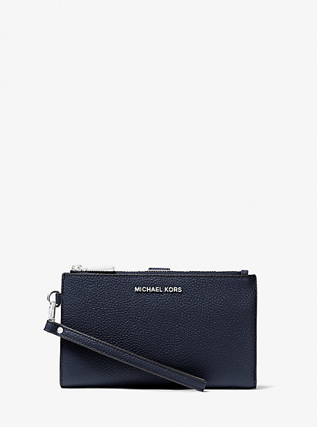 MK Smartphone-Brieftasche Adele Aus Gekrispeltem Leder - Blau - Michael Kors von MICHAEL Michael Kors