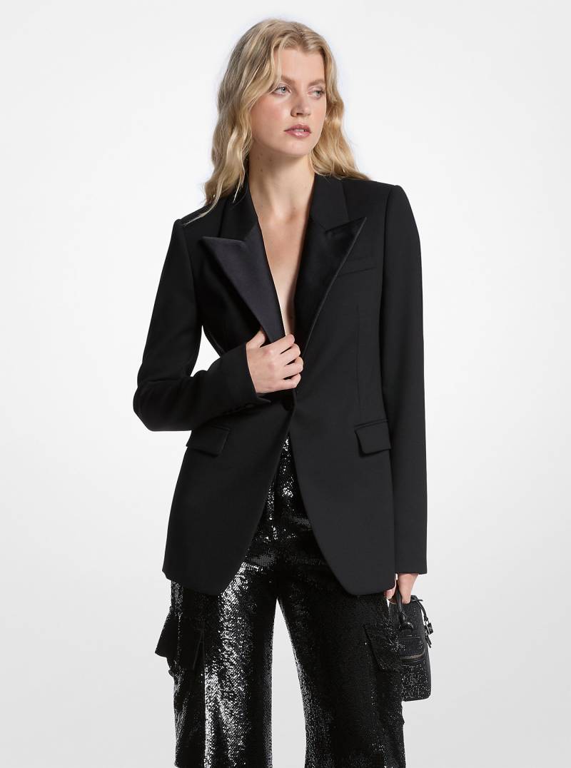 MK Smokingblazer Aus Twill - Schwarz - Michael Kors von MICHAEL Michael Kors