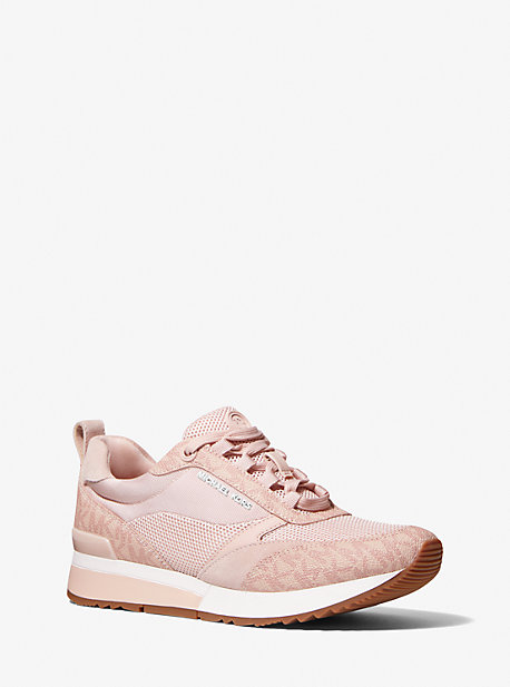 MK Sneaker Allie Stride Aus Mesh Und Logostoff - Rosa - Michael Kors von MICHAEL Michael Kors