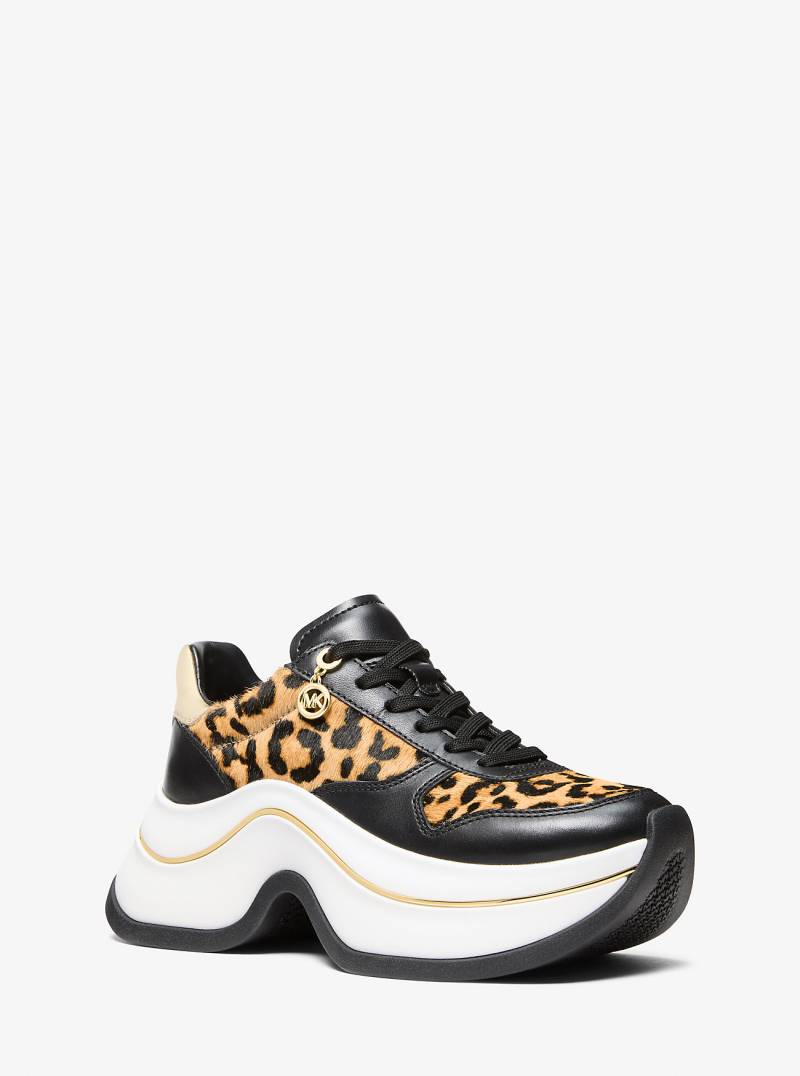 MK Sneaker Arla Aus Leder Mit Verzierung - Gelb - Michael Kors von MICHAEL Michael Kors