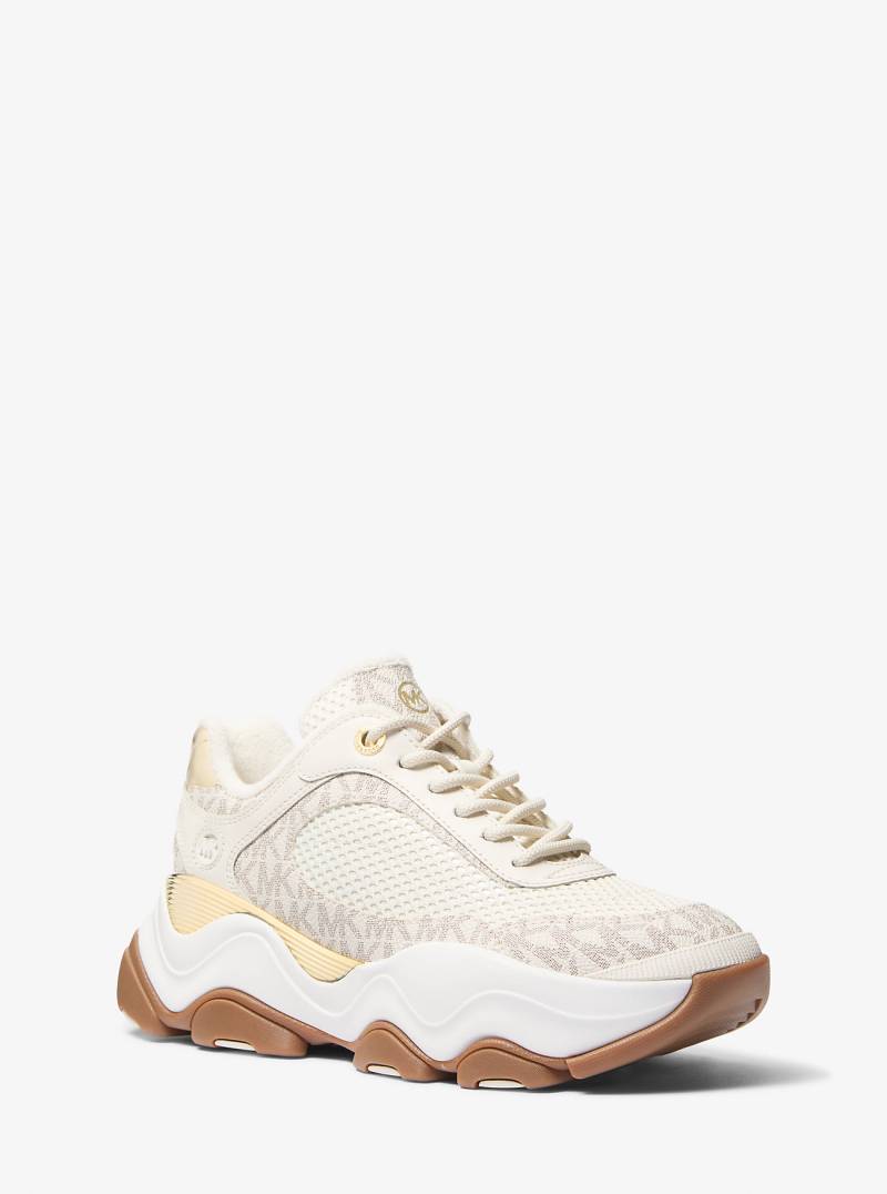 MK Sneaker Atlas Aus Signature-Logostoff Und Mesh - Natur - Michael Kors von MICHAEL Michael Kors