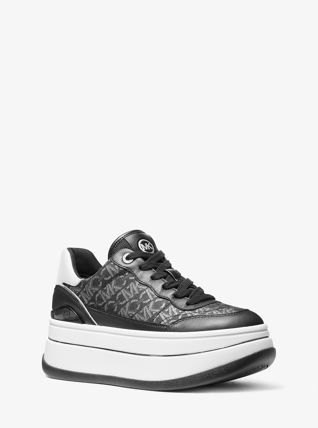 MK Sneaker Hayes Mit Empire-Detail In Metallic-Optik Und Leder - Silberton - Michael Kors MK Sneaker Hayes Mit Empire-Detail In Metallic-Optik Und Leder - Silberton - Michael Kors von MICHAEL Michael Kors