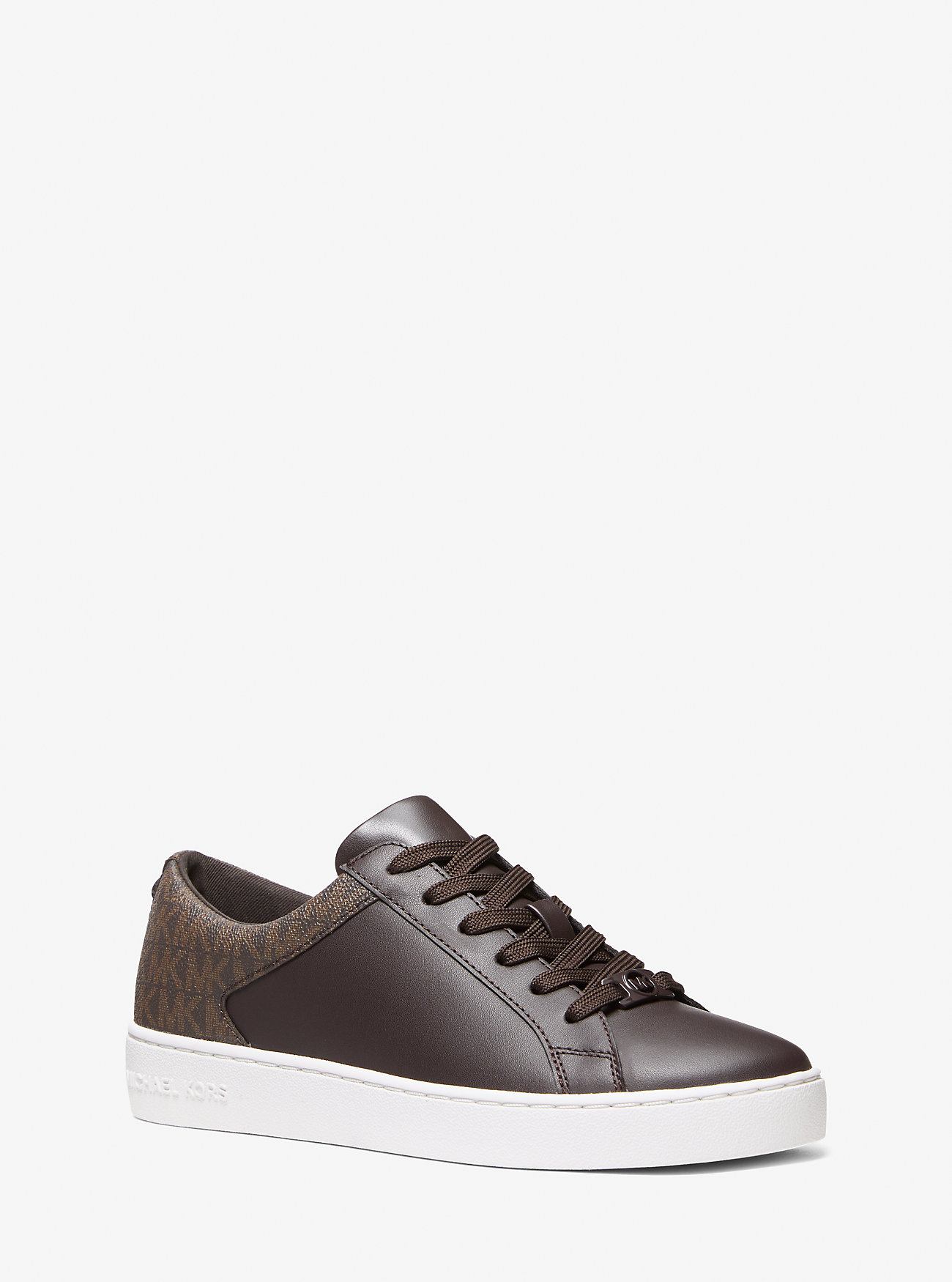 MK Sneaker Keaton Aus Leder Mit Signature-Logomuster - Braun - Michael Kors von MICHAEL Michael Kors