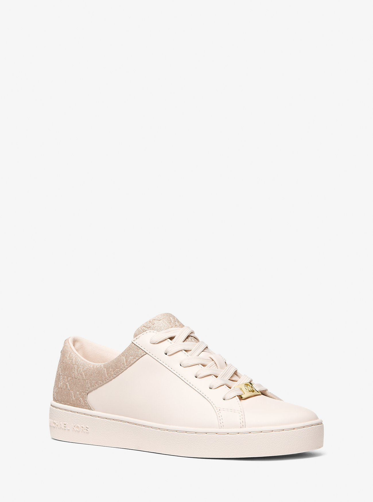 MK Sneaker Keaton Mit Glitzer-Logoprägung Aus Leder - Rosa - Michael Kors von MICHAEL Michael Kors