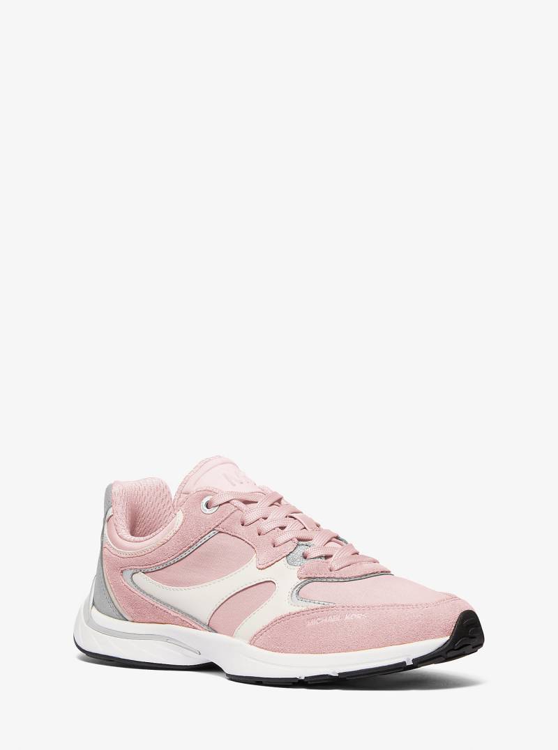 MK Sneaker Riley Aus Materialmix - Rosa - Michael Kors von MICHAEL Michael Kors