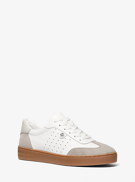 MK Sneaker Scotty Aus Leder - Aluminum Mlt - Michael Kors von MICHAEL Michael Kors