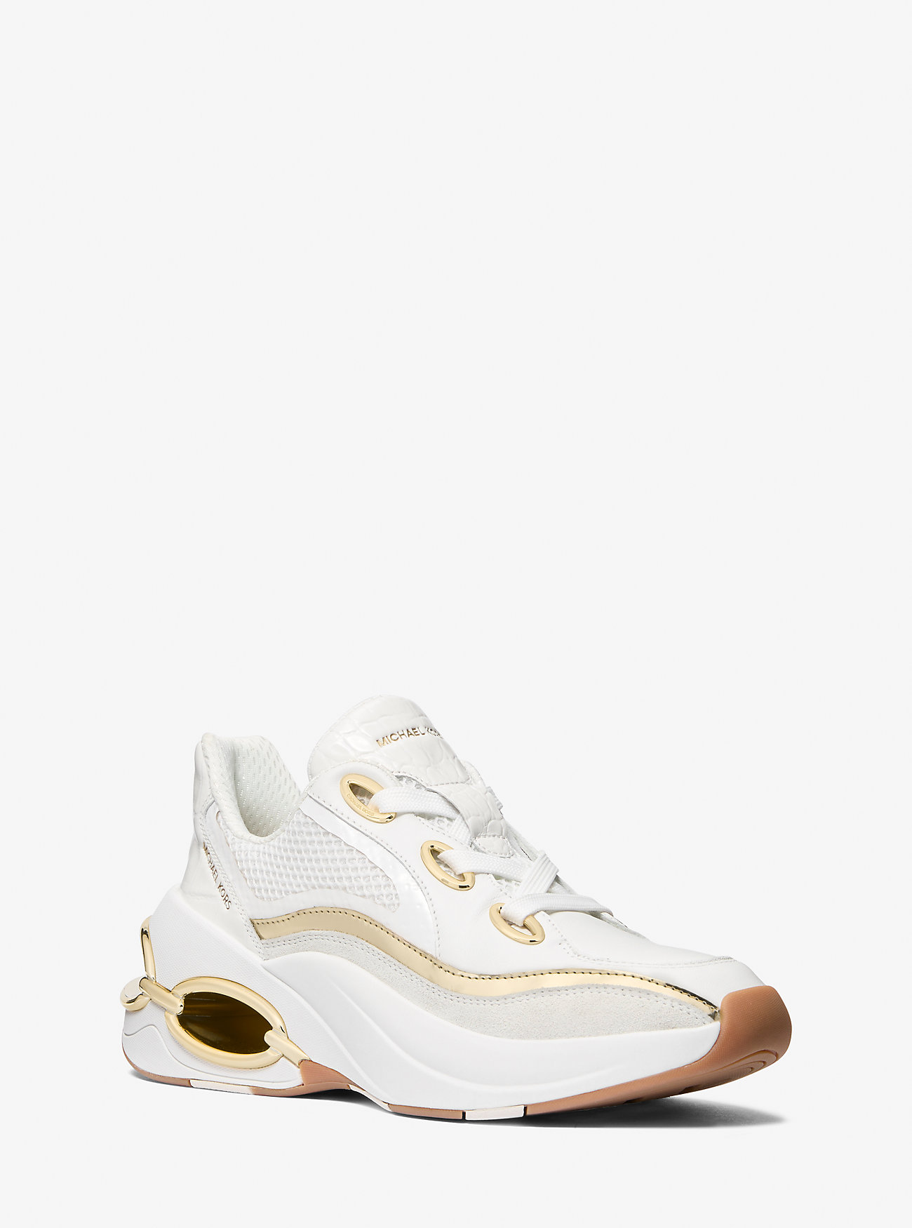 MK Sneaker Toni Aus Materialmix - Goldton - Michael Kors von MICHAEL Michael Kors