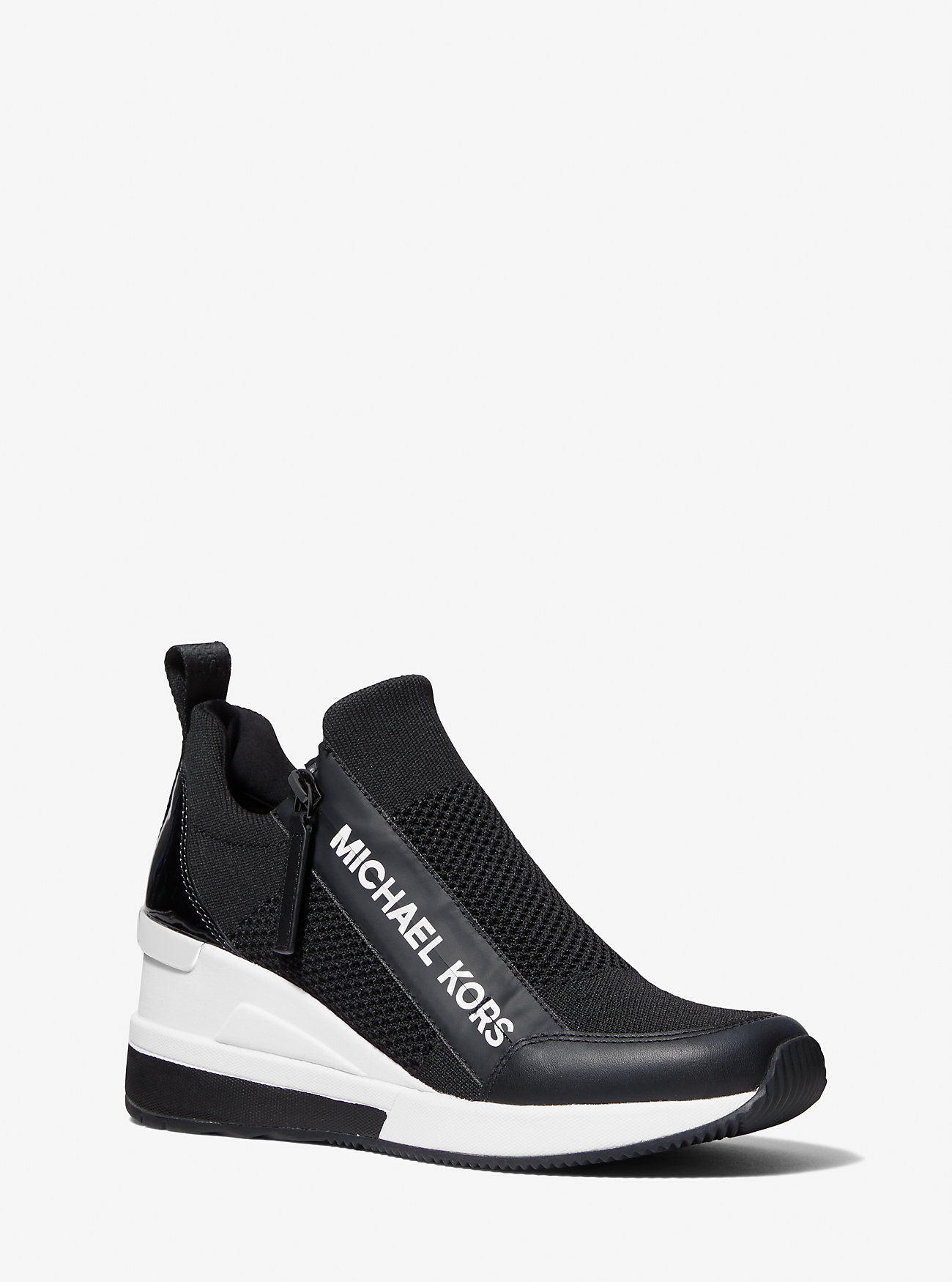 MK Sneaker Willis Aus Stretch-Strick - Schwarz - Michael Kors von MICHAEL Michael Kors