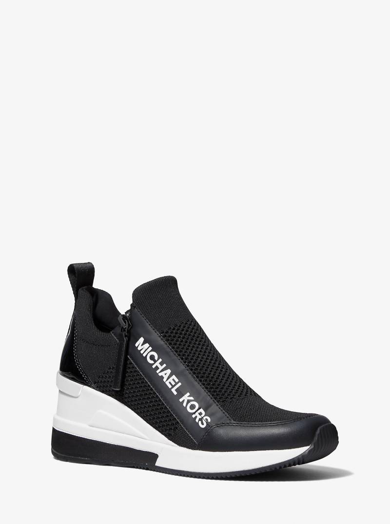 MK Sneaker Willis Aus Stretch-Strick - Schwarz - Michael Kors von MICHAEL Michael Kors