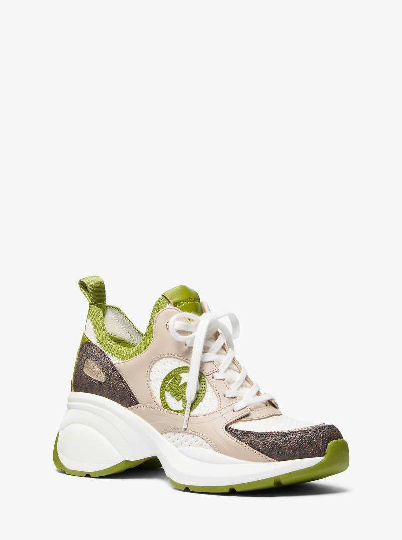 MK Sneaker Zuma Aus Materialmix - Grün - Michael Kors von MICHAEL Michael Kors