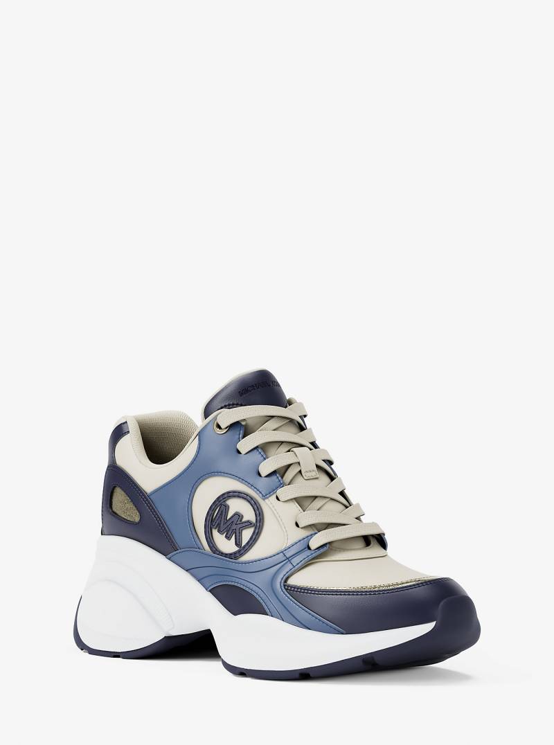 MK Sneaker Zuma Aus Leder Und Mesh - Blau - Michael Kors von MICHAEL Michael Kors