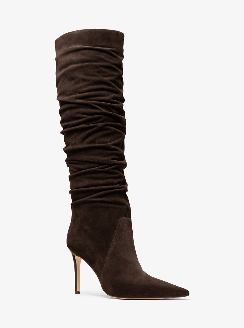 MK Stiefel Dawn Aus Leder - Braun - Michael Kors von MICHAEL Michael Kors