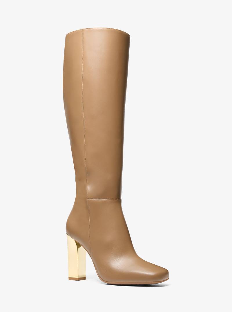 MK Stiefel Matilda Aus Leder - Natur - Michael Kors von MICHAEL Michael Kors